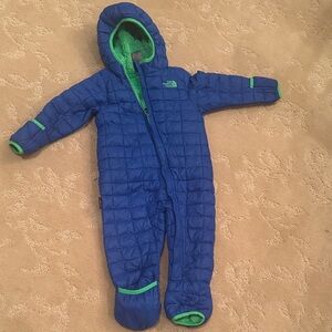 The North Face Kids Blue and Green Footie